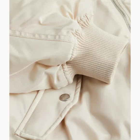 Padded bomber jacket light beige/cream - Picture 6 of 7